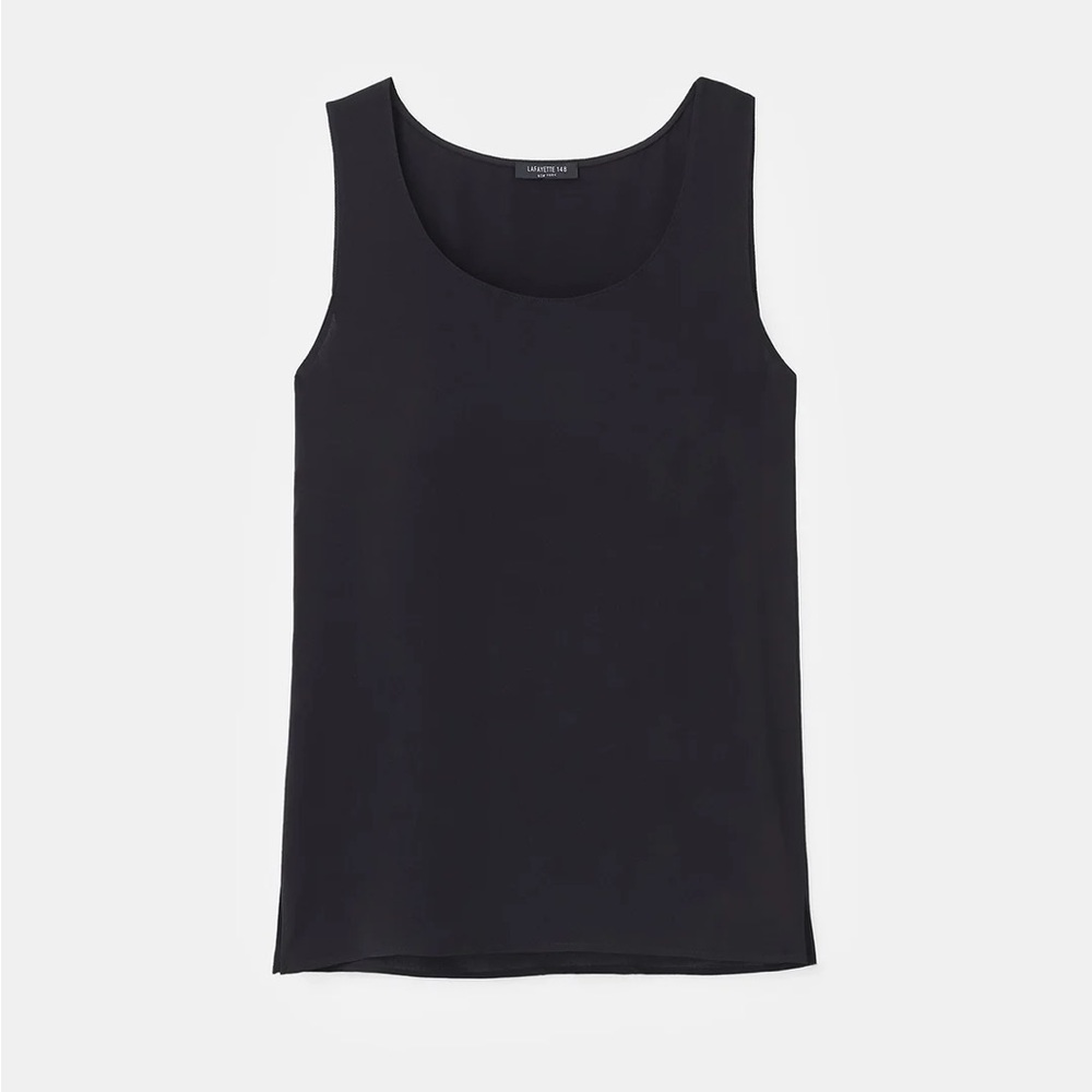 Lafayette 148 Black Sleeveless Top
